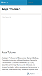 Mobile Screenshot of anjatolonen.com